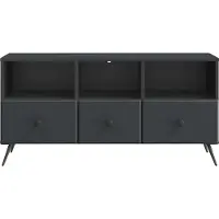 vidaXL TV-Schränk Schwarz 102 x 34,5 x 50 cm Holzwerkstoff