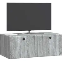 vidaXL Wandmontierter TV-Schrank 78,5 x 41 x 30 cm Grau Sonoma