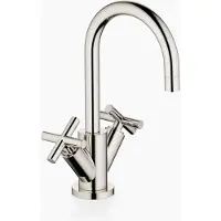 Dornbracht TARA Waschtisch-Einlochbatterie mit Ablaufgarnitur, Ausladung 135mm, 22512892-08, Farbe: Platin
