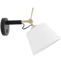 Azzardo AZ4187 Wandleuchte Zyta Wall XS GO ZFWH schwarz/gold/weiß