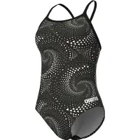 Arena - Women's Fireflow Swimsuit Lightdrop Back - Badeanzug Gr 34 grau/schwarz