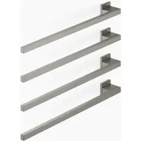 Dornbracht Handtuchwärmer, 4-fach, Ausladung links, Breite 600mm, 83304980-99, Farbe: Dark Platinum gebürstet