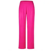Goldner Schlupfhose "Kurzgröße Satinhose VERA mit weitem Bein", Damen, Gr. 19, K-Gr, pink, Obermaterial: 100% Viskose CV., weit, Hosen Schlupfhose, glatter Bundeinsatz vorne