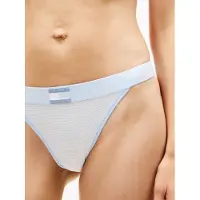 Tommy Hilfiger Print Tanga Thong Sweet Blue Ithaca Größe: L | Unterhosen Outlet | Damen | Blau