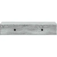 vidaXL Wandmontierter Beistelltisch Graues Sonoma 87,5 x 34,5 x 17 cm