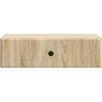 vidaXL Wandmontierter Beistelltisch Sonoma-Eiche 59 x 34,5 x 17 cm