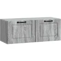 Syfax Wandmontierter TV-Schrank Graues Sonoma 78,5 x 31 x 30 cm