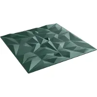Syfax Wandpaneele 24 stk. 50 x 50 cm Amethyst Grün XPS Schaum
