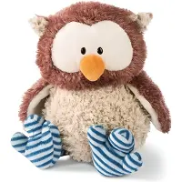 Nici Eule Oscar Mit Drehbarem Kopf 35 Cm Beige Beige One Size