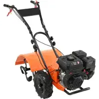 OEM Gartenrechen - Schleifmäher - 4-Takt - Gemüsebeet - Orange - Schwarz