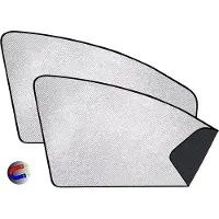 OEM Sonnenschutz für Autos - Seiten- und Hecksonnenschutz für Babys, Kinder, Haustiere und Erwachsene mit UV-Schutz Silber