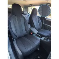 Markenlos Autositze Schwarz - Maßgeschneidert und Airbag-Sicher