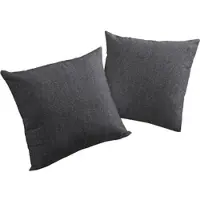 Wirth Dekokissen "Torbole" Gr. 3, schwarz (schwarz, meliert), B:50cm L:50cm, Obermaterial: 90% Polyester, 10% Baumwolle, Dekokissen_Sitzkissen_Kissenhüllen, Dekokissen