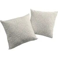 Wirth Dekokissen "Telfort" Gr. 2, braun (braun, gemustert), B:50cm L:50cm, Obermaterial: 100% Polyester, Dekokissen_Sitzkissen_Kissenhüllen, Dekokissen
