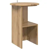 Syfax Beistelltisch Artisan-Eiche Ø 39,5 x 55 cm Holzwerkstoff