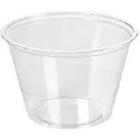 Biopak 2400x DUNI Dressingbecher 120 ml Transparent ungeteilt