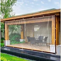 Benza Ibenzoa Transparente wasserdichte Abdeckplane 3×3 m – Outdoor-Schutz & Pflanzenabdeckung, mit stabilen Ösen und Befestigungsseil, faltbar