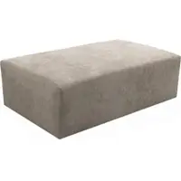 Werk2 Polsterhocker "Zeus-XL Polsterhocker modern und bequem", hellbraun, B:120cm H:41cm T:80cm, 100% Polyester, Hocker, Polsterhocker, Curvy Trend Hocker mit urbaner Optik