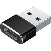 Cadorabo USB Adapter in Schwarz USB C auf USB Adapter Konverter