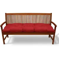 Beautissu Flair BK Bankauflage, 180x50x10cm, Rot, Gartenbank Kissen, Outdoor