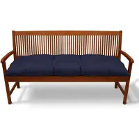 Beautissu Flair BK Bankauflage, 100x50x10cm, Dunkelblau, Gartenbank Kissen