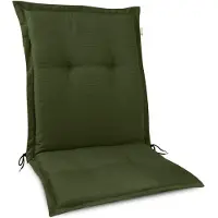 Beautissu HighLux NL Niedriglehner Auflage, 105x50x7cm, Dunkelgrün, Outdoor