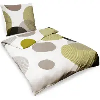 Beautissu Nela Renforcé, 155x220 + 80x80cm, Mehrfarbig, 2-tlg., Bettbezug