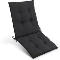 Beautissu Sun-NL Niedriglehner Auflage, 100x50x8cm, Anthrazit uni, Outdoor