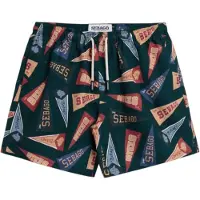 Sebago für Herren. 77116WW Badeanzug Sandbeach grün (S), Strandbekleidung, Polyester