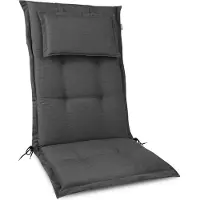 Beautissu HighLux HL, 120x50x7cm, Anthrazit, Gartenstuhlauflage, Outdoor