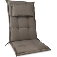 Beautissu HighLux HL, 120x50x7cm, Taupe, Gartenstuhlauflage, Outdoor, Sitzkissen