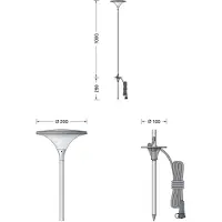 Bega 84890K3 Gartenleuchte, UniLink, Grafit 3000 K