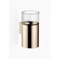 Dornbracht Glashalter, Wandmodell, mit Glas klar, 83400979-26, Farbe: Light Gold