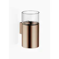 Dornbracht Glashalter, Wandmodell, mit Glas klar, 83400979-42, Farbe: Bronze gebürstet