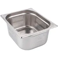 Aps GN 1/2 Behälter, perforiert, Gastronormbehälter für den professionellen Einsatz, Maße (B x L x H): 32,5 x 26,5 x 15 cm, 9,5 Liter