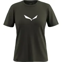 Salewa - Women's Solid Dri-Release S/S Tee - T-Shirt Gr 42 oliv/schwarz