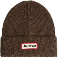 Hunter Unisex. XRU0047251 Mütze-Schal-Set in Braun (OSFA), Lässig, Wolle