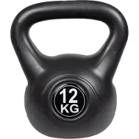 Christopeit Sport Kettlebell SPORT "ASG Kettlebell 12 kg", schwarz (weiß, neutral), Hanteln, 12 kg, Kettlebell