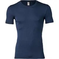Engel - Shirt S/S - Merinounterwäsche Gr 50/52 blau