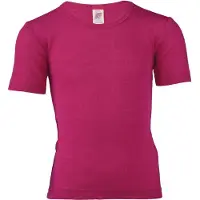 Engel - Kinder Unterhemd S/S - Merinounterwäsche Gr 104 rosa