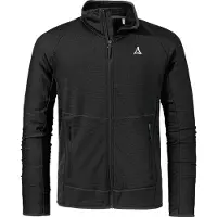 Schöffel Fleecejacke SCHÖFFEL "Fleece Jk Style Cascata MNS", Herren, Gr. 54, schwarz (9990, schwarz), Oberstoff: 94% Polyester, 6% Elasthan, regular fit, hoch geschlossener Ausschnitt, Jacken Fleecejacke