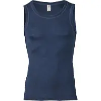 Engel - Achselshirt - Merinounterwäsche Gr 54/56 blau