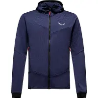 Salewa - Sella Crevasse Hooded Jacket - Fleecejacke Gr 46 blau