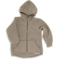 Engel - Kinder Kapuzenjacke Wollfleece - Wolljacke Gr 128 beige