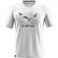 Salewa - Eagle Geometric T-Shirt - Funktionsshirt Gr 52 grau/weiß