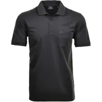 Ragman Herren Poloshirt - Oberteil, Softknit-Polo, Baumwollmischung, Brusttasche, Knopfleiste, kurz, einfarbig