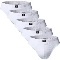 Ceceba Slip "Slip Sport Slip 5er Pack 5er Pack", Herren, Gr. XL, weiß, Obermaterial: 100% Baumwolle CO., Unterhosen Slip