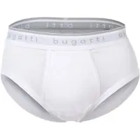 Bugatti Boxershorts "Slip 3er Pack", Herren, Gr. L, weiß, Obermaterial: 100% Baumwolle CO., Unterhosen Boxershorts