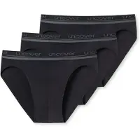 Schiesser Slip UNCOVER BY "Slip 3er Pack", Herren, Gr. 3XL, schwarz, Obermaterial: 95% Baumwolle CO. 5% Elasthan EL., Unterhosen Slip