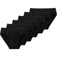 Schiesser Herren Slip 6er Pack - Supermini, Rio-Slip, Essentials, Cotton Stretch